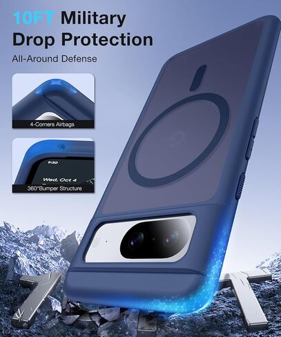 [No.1 Magnetic] لحالة Google Pixel 8 Pro مع Magsafe [تم اختبار إسقاط الدرجة العسكرية] [Matte Matte الشفاف] in Kuwait