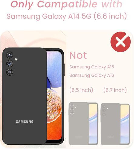 بالنسبة ل Samsung Galaxy A15 5G Love Heart Kickstand Case مع حامي شاشة 2x: غلاف حالة حماية من Gold Edge Luxury Plated Slim TPU لـ Galaxy A15 (Pink) in Kuwait
