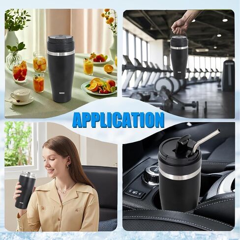 Ice Shave 2-in-1 Stainless Steel Vacuum Tumbler & Cordless Blender - 28oz, Leak Resistant, Cold 24Hrs/Ice 2 Days, 120 Watts with Waterproof Charging - For Smoothies, Home/Office/Car, White in Saudi Arabia