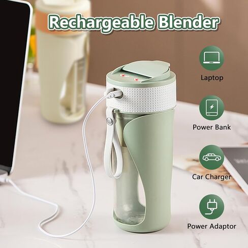 Cup Blender Cup 450 مل من الخلاط متعدد الوظائف مع سحق الثلج ، قوة قطع قوية مع 6 شفرات ، BPA خالية in Saudi Arabia