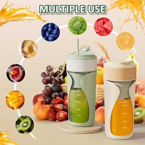 Cup Blender Cup 450 مل من الخلاط متعدد الوظائف مع سحق الثلج ، قوة قطع قوية مع 6 شفرات ، BPA خالية in Saudi Arabia
