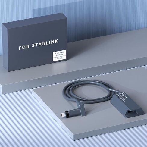 لمحول Starlink Ethernet للشبكة الخارجية السلكية Starlink Gen2، منافذ مزدوجة Starlink Gen2 Ethernet محول يصل إلى 1 جيجابت في الثانية عالي السرعة in Kuwait