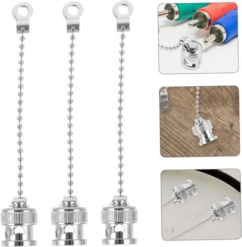 Magiclulu 5pcs قبعات الغبار مع أغطية موصل السلسلة لجاك الإناث وحماية الغبار العملية للموصلات سهلة تحمل وتخزين in Saudi Arabia