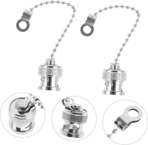 Magiclulu 5pcs قبعات الغبار مع أغطية موصل السلسلة لجاك الإناث وحماية الغبار العملية للموصلات سهلة تحمل وتخزين in Saudi Arabia