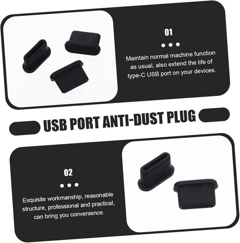HOMSFOU 30PCS USB TYPE-C SUP SET SET SILICONE CARGING PROTTOR in Kuwait
