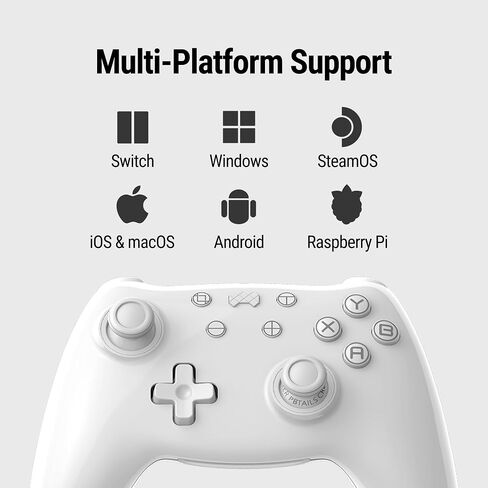 PB TAILS CRUSH Switch Controller with TMR Joysticks, Gaming Controller Compatible with Switch 2/PC/Steam/iOS/Android, Hall Effect Trigger, 6-axis Gryo, 1000Hz Polling Rate, RGB in Saudi Arabia