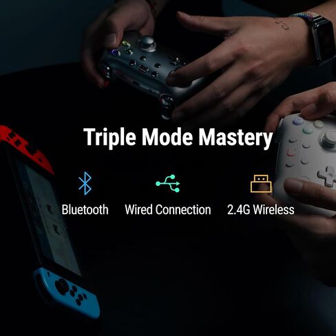 PB TAILS CRUSH Switch Controller with TMR Joysticks, Gaming Controller Compatible with Switch 2/PC/Steam/iOS/Android, Hall Effect Trigger, 6-axis Gryo, 1000Hz Polling Rate, RGB in Saudi Arabia