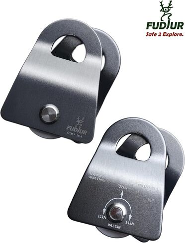 Zipline Pulley 22KN(4945LBS) Climbing Single Sheave CE Certified Tree Work Zip Line Rock Climbing Rigging and Arborist Gear in Saudi Arabia