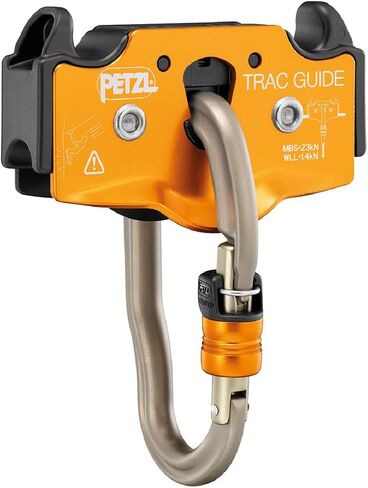 Petzl ، Trac Guide ، Pulley Optimal Pressure for Adventure Parks ، Orange ، Size ، Esisex-Compult in Saudi Arabia