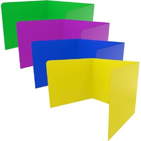 𝟐𝟎-𝐏𝐀𝐂𝐊 𝐄𝐀𝐒𝐘 𝐓𝐎 𝐃𝐈𝐒𝐈𝐍𝐅𝐄𝐂𝐓 Privacy Folders for Students, Classroom Must Haves, Desk Dividers for Students and Privacy Shields for Student Desks, Teacher Supplies for Classroom