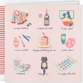 Hallmark Signature Birthday Card (Bookshelf)