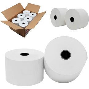 (12 Rolls) 2 5/16" x 400' thermal receipt paper rolls (ID-71MM - OD-84MM) Dresser Wayne Gas System/Island Printer, Pay-At-The-Pump, Dresser Wayne Receipt Paper, Dresser Wayne Thermal Paper BPA Free