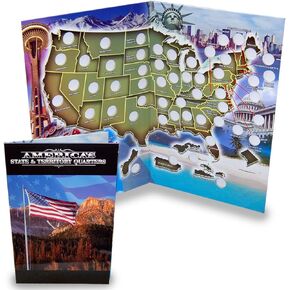 State Quarter Collection Book Folder Map