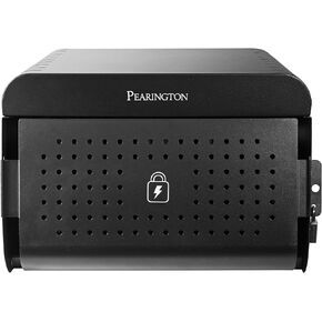 Pearington 12 Device Portable Charging Station for Tablets, iPads, Chromebooks, and Laptop Computers with Lock, Surge Protection, for Classroom or Office (1 Pallet of 16 Packs)
