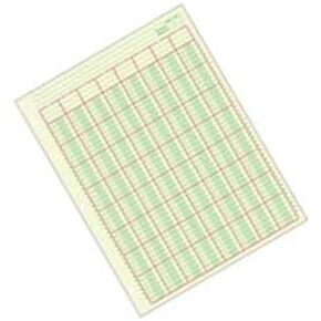 Adams Columnar Analysis Pad, 8 Column Ledger, 8.5" x 11", 100 Pages (50 Sheets), Green, 3 Hole Punch, for Accounting, Bookkeeping & Data (ACP85118)