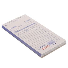 White Delivery Form Paper, Carbonless 3 Part Booked, Package of 10 Books