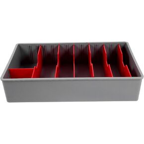 Cash Register Counter Tray Drawer Multiple Compartment Storage Tray Money Storage Stand Teller Cash Tray Cash Holder Money Organizer Coin Tray Cashier Plastic Cash Box