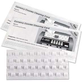 بطاقات تنظيف عداد العملات الملكية مع تقنية الوافل، 15 بطاقة في كل صندوق (RBC-CLN) in Kuwait