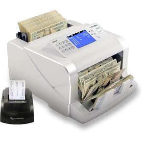 Money Counter Machine, USD EUR CAD GBP MXN Quick Mixed Denomination Bill Counter, 5-Point Counterfeit Detection UV/MG/IR/DD/MT/DBL/HLF/CHN, S6500, 1 Year Warranty in Saudi Arabia