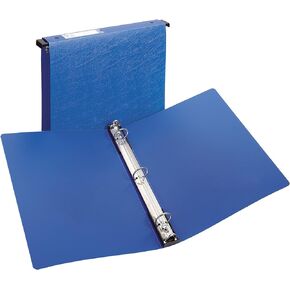 Avery Hanging Storage 3 Ring Binder, 1 Inch Round Rings, 1 Blue Binder (14800)