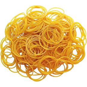 1200 Pcs Rubber Bands Elastic Ring Band Loop Sturdy Stretchable Elastic Holder for School Office and Home Use Stationery Supplies