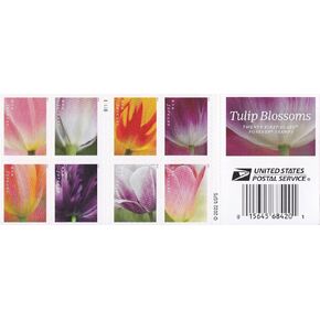 USPS 2023 Tulip Blossom Forever First Class Postage Stamps (20 Count)