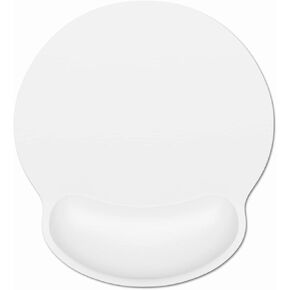 Ergonomic Mouse Pad with Wrist Rest Support, Memory Foam Computer Mouse Pads for Wireless Mouse, Cut Gaming Mouse Mat with Non-Slip Base, Pain Relief Mousepad for Laptop Desk Work Women, Blue in Kuwait