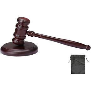 Black Gavel and Block Set,Handcrafted Wood Gavel and Round,Wooden Gavel and Sound Block Set,Handmade Wooden Gavel Block Set,for Judge,Lawyer,Student,Auction Court and Gifts