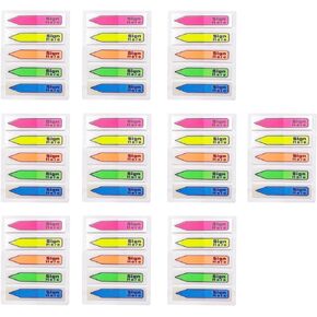 1000pcs Sign Here Tabs, Colored Sign Date Sign Stickers Initial Here Stickers for Planner Message Arrow Tag Sign Here Post It Flag Tabs Tape for Notary Books Paper, 5 Colors