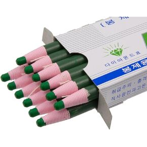 Peel-Off Green Grease Pencils/China Marker/wax pencil for Glass, Cellophane, Vinyl, Metal, Etc. (12 Pencils)