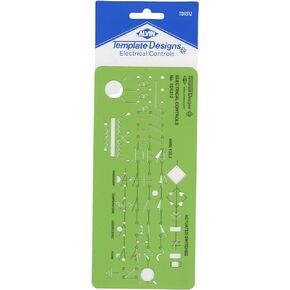 ALVIN TD1279, Electric/Electronic Template, Design Tool for Students and Professionals Size: 5" x 7" x .03"