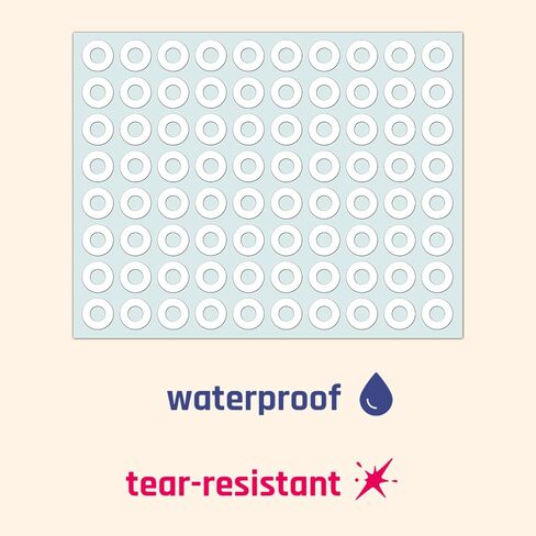1200 Pieces, White - Hole Punch Reinforcement Stickers, Paper Binder Protector Labels for Hole-Punched Pages in Saudi Arabia