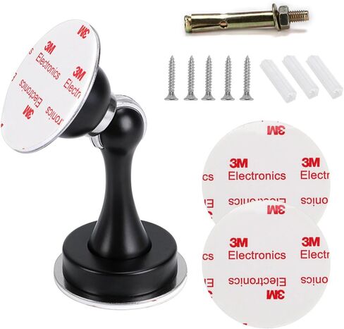 Sumnacon Sturdy Magnetic Door Stopper - Stainless Steel Door Stopper with Magnet for Wall Floor, Sturdy Magnetic Doorstop Holder with Adhesive Tape & Screws for Home Office, Gold in Saudi Arabia