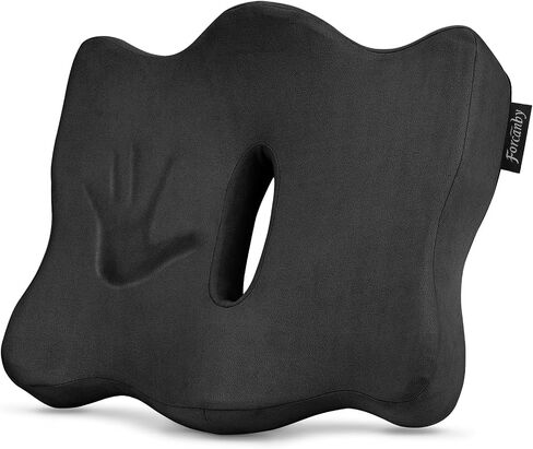 Seat Cushions for Long Sitting Office Chairs - Pressure Relief Seat Cushion, Sciatica & Back Support, Memory Foam Office Chair Cushion with a Storage Bag (Light Grey) in Saudi Arabia