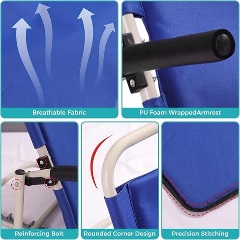 مسند ظهر سرير قابل للطي مع مسند للذراعين، مسند ظهر سرير قابل للتعديل للجلوس في السرير، كراسي سرير للجلوس في السرير للبالغين in Kuwait