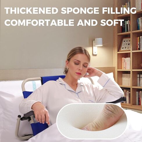 مسند ظهر سرير قابل للطي مع مسند للذراعين، مسند ظهر سرير قابل للتعديل للجلوس في السرير، كراسي سرير للجلوس في السرير للبالغين in Kuwait