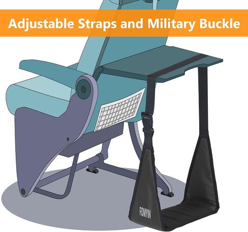 Airplane Footrest with No Feet Clashing Support Design, Portable Travel Foot Hammock to Relax Your Feet, Memory Foam Plane Foot Rest to Relieve Feet Soreness - Long Flights Essentials in Saudi Arabia