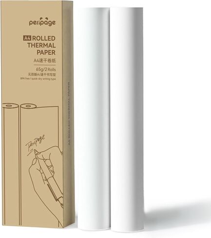 100 قطعة من ورق الطابعة الحرارية A4 ملفوف للتجفيف السريع، 8.5 × 11 بوصة حرف أمريكي للطابعة المحمولة A40 وBrother Pocketjet Pj762/pj763mfi، Hprt Mt800/mt800q، عقد الدعم، الصورة، إلخ in Kuwait
