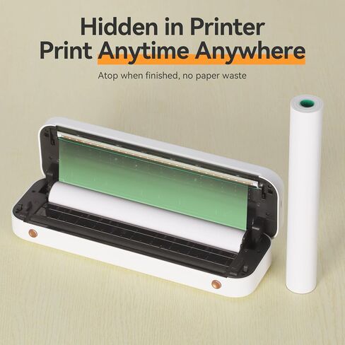 100 قطعة من ورق الطابعة الحرارية A4 ملفوف للتجفيف السريع، 8.5 × 11 بوصة حرف أمريكي للطابعة المحمولة A40 وBrother Pocketjet Pj762/pj763mfi، Hprt Mt800/mt800q، عقد الدعم، الصورة، إلخ in Kuwait