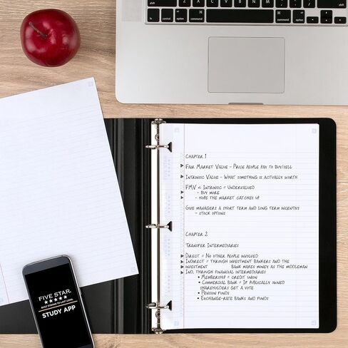 Five Star Loose Leaf Paper Plus Study App, 12 Pack, Notebook Paper, College Ruled Filler Paper, Reinforced, 8.5 x 11, 80 Sheets per Pack (170026-ECM) , White in Saudi Arabia