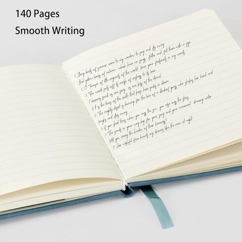 WERTIOO Small Hardcover Journal Notebook 2 Pack, A6 Ruled Leather Pocket Notebook 5.7 x 4.3 inch 140 Pages Notebook with Pen Holder 100 gsm Thick Paper Journals for Women Men in Kuwait