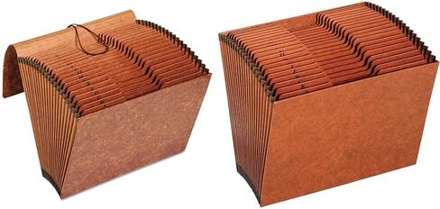 Pendaflex Heavy Duty Expanding File with Extra-Thick Cover, Tyvek Reinforced Edges, 21 Pockets, A–Z Tabs, Elastic Cord Closure, Letter Size (R117ALHD),Brown in Saudi Arabia