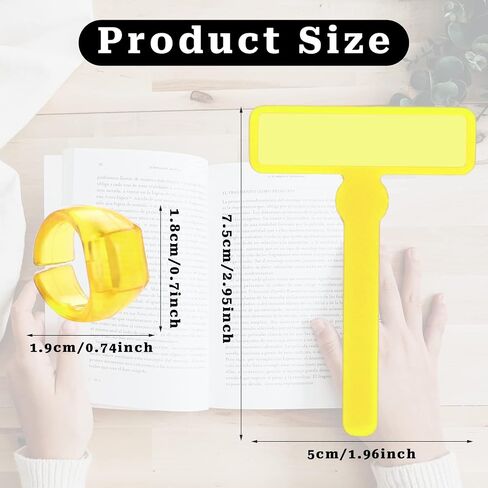 Reading Guid Strip,14 Pcs Colorful Dyslexia Tools Finger Guided Reading Strips with Finger Rings ADHD Finger Trackers Reading Trackers Reading Tools in Saudi Arabia