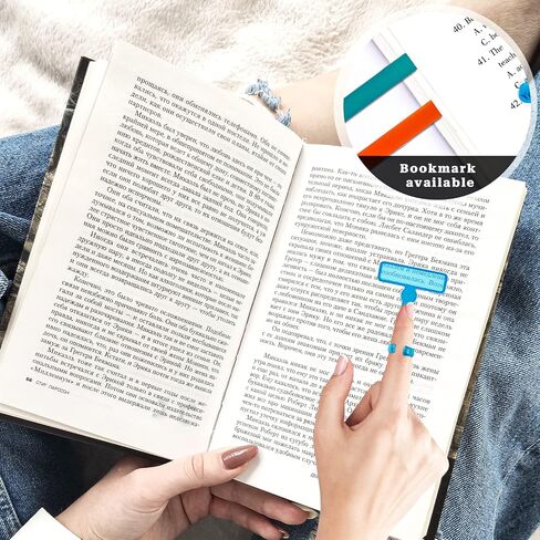 Reading Guid Strip,14 Pcs Colorful Dyslexia Tools Finger Guided Reading Strips with Finger Rings ADHD Finger Trackers Reading Trackers Reading Tools in Saudi Arabia