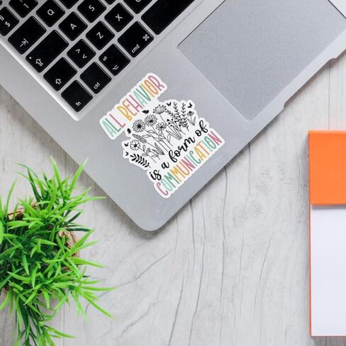 3 قطع - جميع السلوكيات عبارة عن شكل من أشكال ملصقات التواصل ABA BCBA فني تحليل السلوك، ملصق علاجي خاص للمعلمين، ملصقات للتوعية بالتنوع العصبي، ملصقات للتوعية بالإعاقة 3 × 4 بوصة in Kuwait