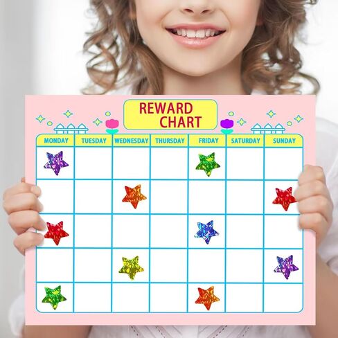 1728 Pcs Holographic Rainbow Star Stickers for Kids Reward,6 Sparkling Colors Small Star Stickers,Reward Chart Star Stickers for School,Home,Classroom Teacher Supplies,0.6" Diameter in Kuwait