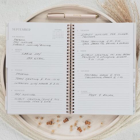 مخطط يومي مبسط 2024 - مخطط يومي جميل مقاس 7 × 10 بوصة للنساء أو الرجال مع فروق أسبوعية وشهرية لسهولة التخطيط - كتاب تقويم مثالي لتنظيم جميع المهام وتعزيز الإنتاجية in Kuwait