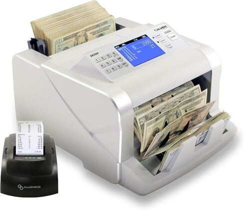 ماكينة عد النقود، USD EUR CAD GBP MXN، عداد فواتير سريع مختلط، كشف التزييف بـ 5 نقاط بالأشعة فوق البنفسجية/MG/IR/DD/MT/DBL/HLF/CHN، S6500، ضمان لمدة عام in Saudi Arabia