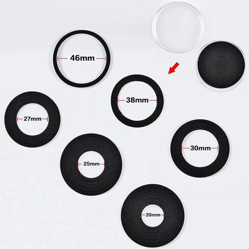 168 قطعة كبسولات عملات معدنية مقاس 46 مم مع حشية إسفنجية وصندوق منظم تخزين بلاستيكي، 6 مقاسات (20/25/27/30/38/46 مم) حامل حقيبة تجميع العملات المعدنية لمستلزمات جمع العملات المعدنية in Kuwait