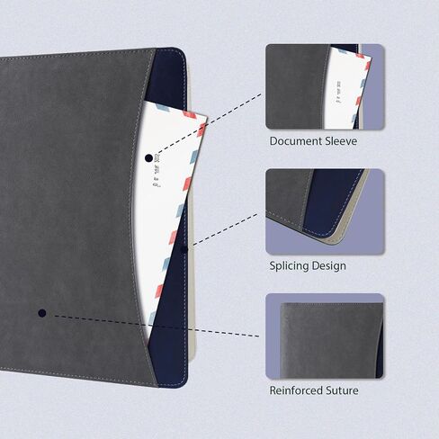 مجلد منظم لمحفظة Padfolio، مجلد السيرة الذاتية للمقابلات من جلد البولي يوريثان، منظم وثائق المؤتمرات مع حامل بطاقة العمل، حافظة دفتر بحجم Letter/A4، ورقة عمل للنساء (أخضر) in Saudi Arabia